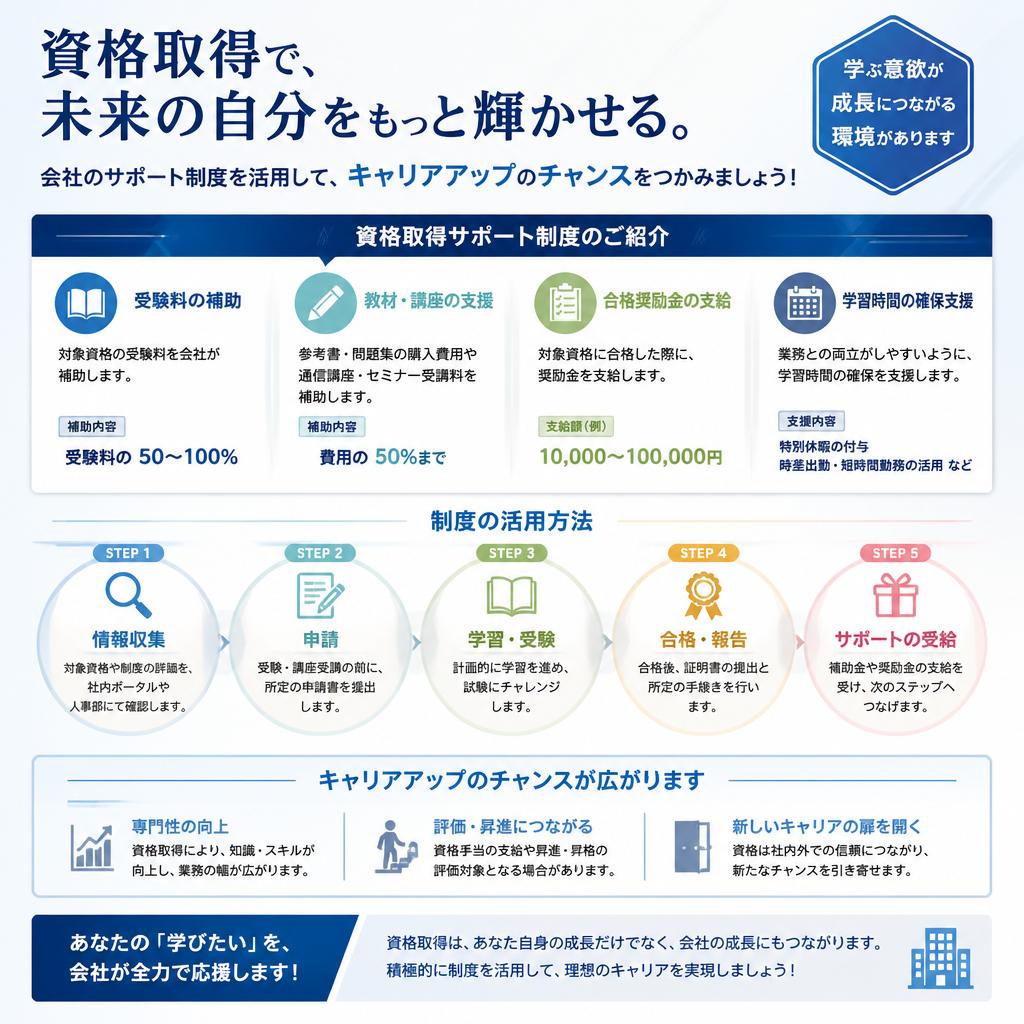 充実の資格取得支援