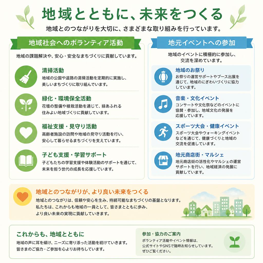 地域貢献活動の実績