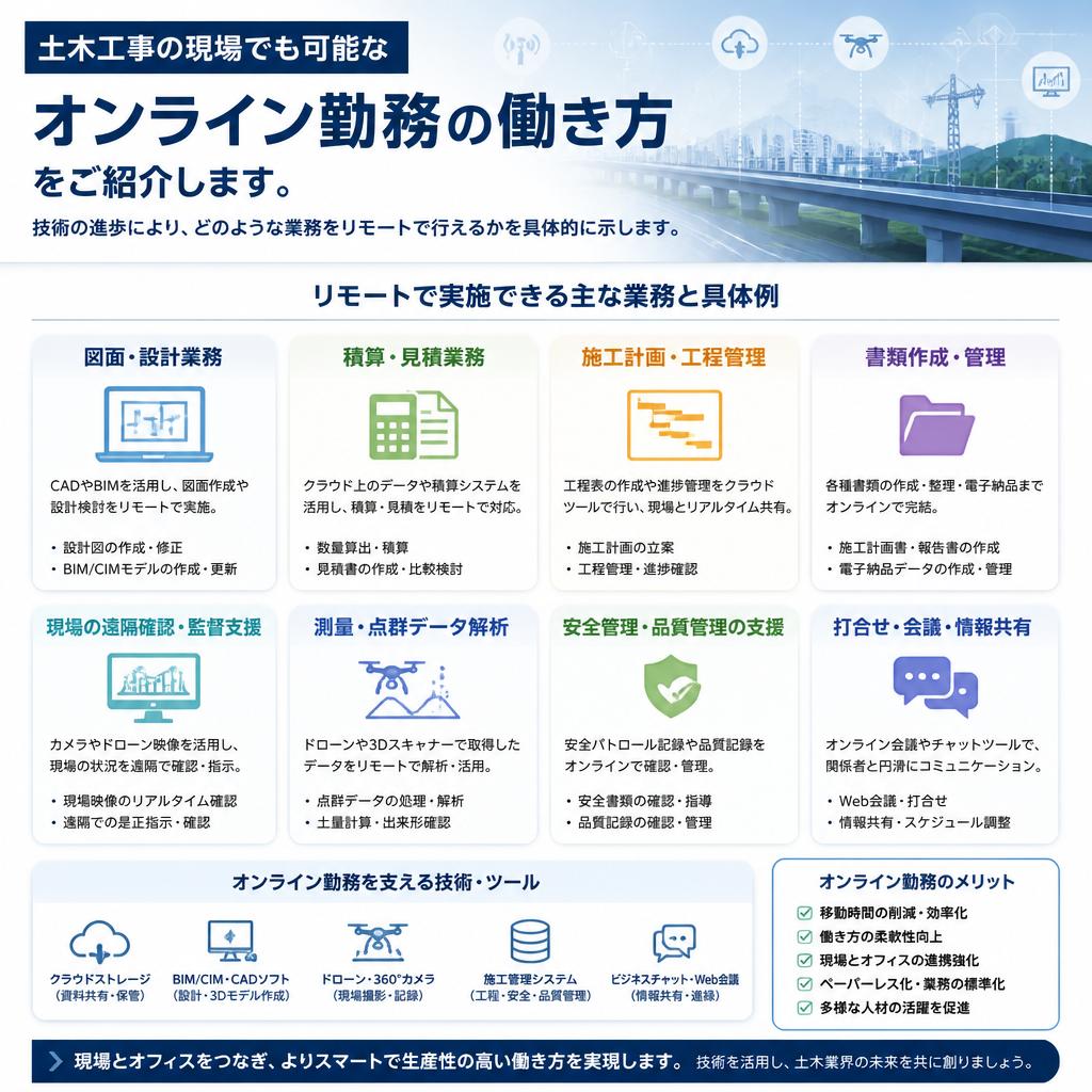 オンライン勤務の導入