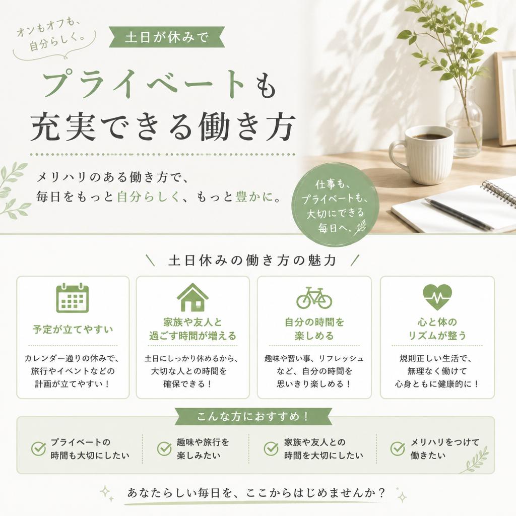 ワークライフバランスを実現する働き方