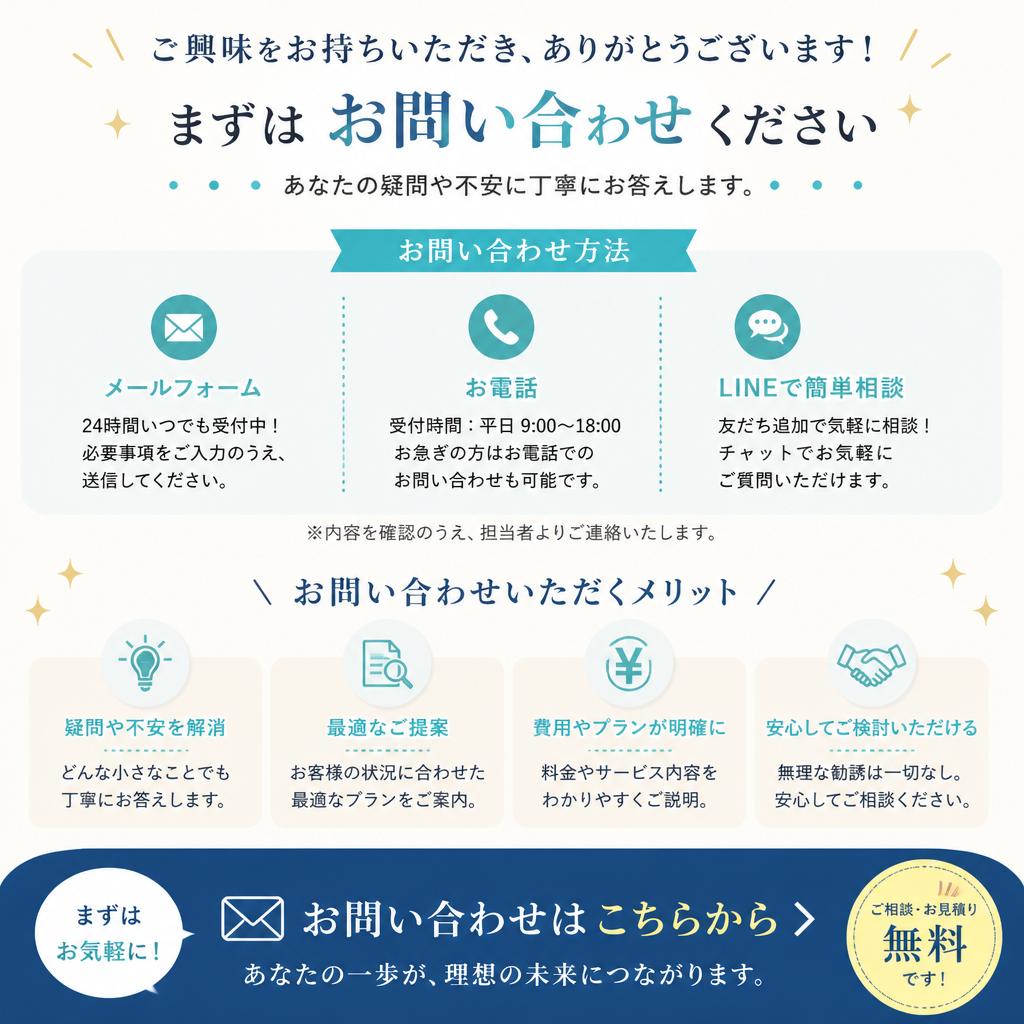 今すぐ問い合わせを！未来の可能性を広げよう